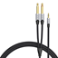 Picture of Audio cable mini jack 3.5mm to 2x jack 6.35mm male