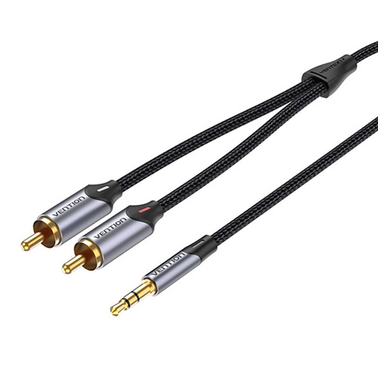 Picture of Audio kabelis 2xRCA uz 3.5mm Vention BCNBJ 5m (pel
