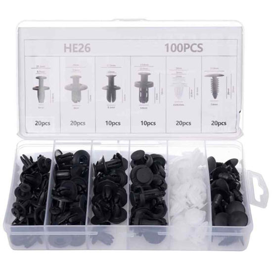 Изображение Auto apšuvumu stiprinājumu kompl. 6veidi 100gb