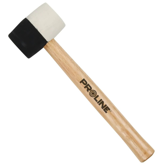 Picture of Āmurs gumijas  580g melns|balts ar koka rokturi