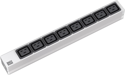 Picture of Bachmann 19" socket strip, 8x C19 socket, C20 plug