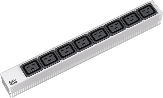 Picture of Bachmann 19" socket strip, 8x C19 socket, C20 plug