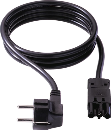 Picture of Bachmann appliance cable with earthing contact/appliance coupler GST18-3, 2 m, black, 2 m