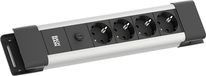 Attēls no Bachmann CONNECTUS 3xCEE7/3, rot 10 A Strom 2,0m C14-Stecker Grau