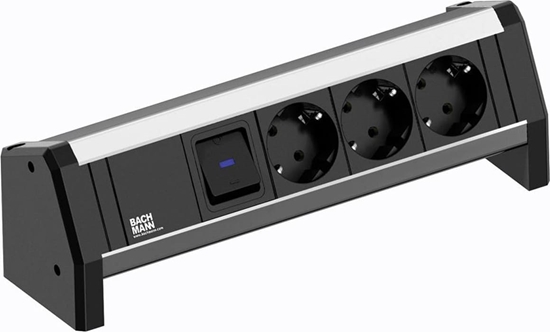 Изображение Bachmann Desk 3x earthing contact, switch, 3 m