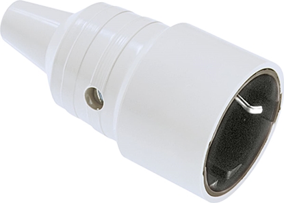 Attēls no Bachmann earthing contact coupling, grey mountable with kink protection sleeve