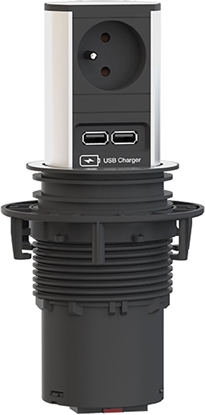 Attēls no Bachmann ELEVATOR 1xUTE 1xUSB Charger 2.0m CEE7/7