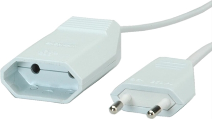 Attēls no Bachmann Euro extension lead 230V/2.5A, white, 5 m