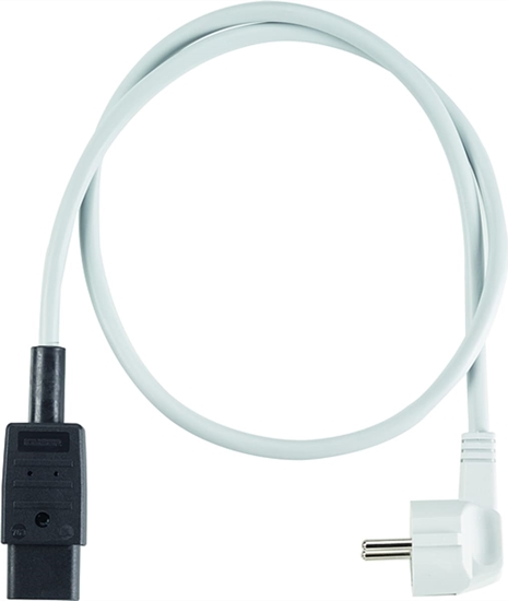 Picture of Bachmann extension cable H05VV-F3G1,5,grey, CEE 7/7 earthing contact plug C19 0.5m