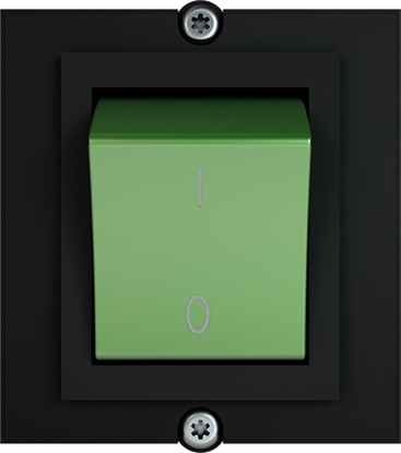 Attēls no Bachmann frame 1xswitch 2-pole green, Current 1.0m AEH