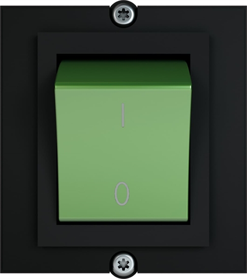 Picture of Bachmann frame 1xswitch 2-pole green, Current 1.0m AEH