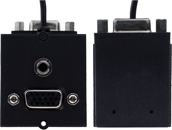 Picture of Bachmann frame 1xVGA+jack, 90° lateral outlet