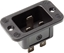 Picture of Bachmann IEC320 C20 appliance inlet plug, black, thermoplastic, screw connection