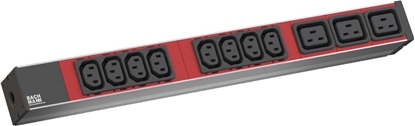 Attēls no Bachmann IT PDU ALU 1U 8x C13 3x C19, supply cable with C20 plug