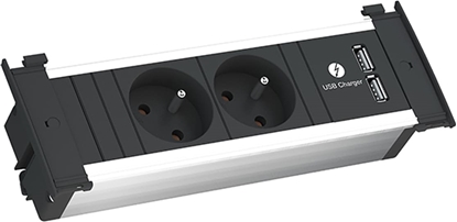 Attēls no Bachmann KAPSA S 2xUTE 1xUSB Charger power 2.0m CEE7/7