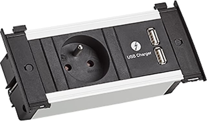 Attēls no Bachmann KAPSA XS 1xUTE 1xUSB Charger power 2.0m AEH CEE7/7