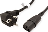 Picture of Bachmann mains cable, straight IEC socket, black, 2 m