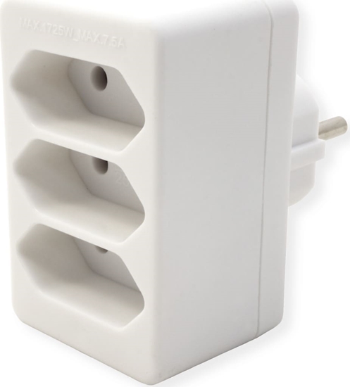 Picture of Bachmann multi-plug 3xEuro, white 3x2.5A/230V