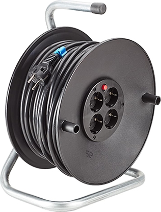 Picture of Bachmann protective contact retractable cable reel 4gang 230VAC, 50 m