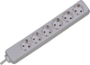 Picture of Bachmann SELLY socket strip 6x earthing contact, white, 1.5 m