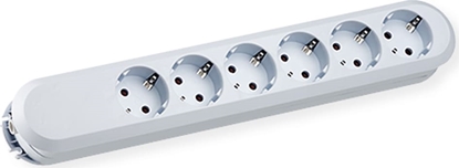 Picture of Bachmann SMART socket strip 6x earthing contact, without cable, white