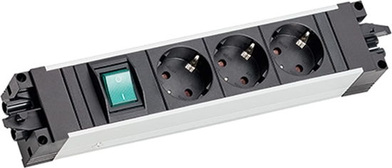 Picture of Bachmann STEP ALU 3xCEE7/3, 1x Schalter für Steckdosen und Ausgang