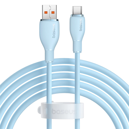 Attēls no Baseus Pudding 100W USB-A - USB-C Cable 2m - Blue