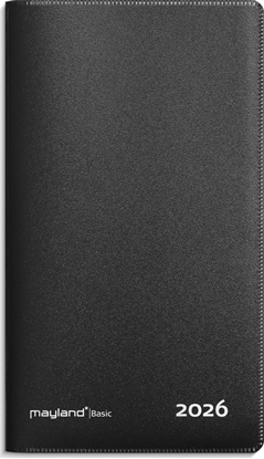 Attēls no Basic månedskalender sort PP-plast 2026
