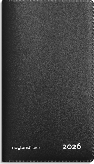 Picture of Basic månedskalender sort PP-plast 2026