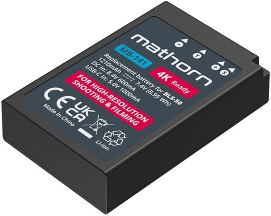 Picture of Bateria Mathorn MB-141 1210mAh USB-C do BLS-50