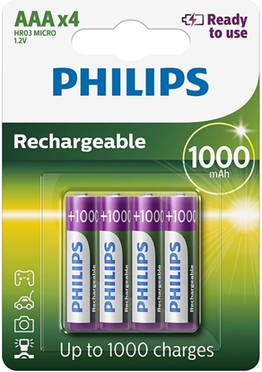 Picture of Baterija Philips AAA lādējama 4gb