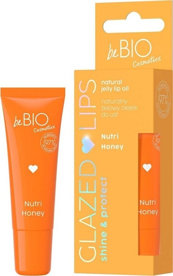 Picture of beBIO Glazed Lips naturalny elowy olejek do ust Nutri Honey 10ml