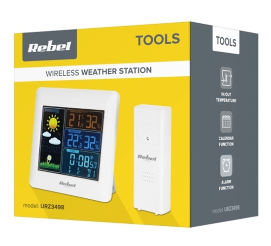 Picture of Bezvadu Meteo stacija ar ārējo sensoru un krāsainu displeju