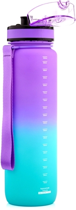 Изображение Bidon sportowy Meteor 1000 ml fioletowy/bkitny