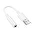 Attēls no Borofone Adapter BV22 Lemon - USB to jack 3,5mm - 