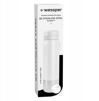 Изображение Butelka filtrujca Wessper B2 STAINLESS STEEL Actitex 1000ml White (WES276-1000-WH_K)
