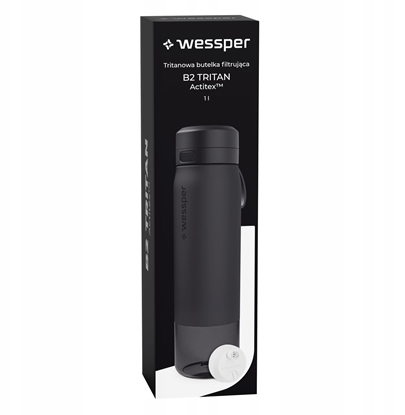 Изображение Butelka filtrujca Wessper B2 TRITAN Actitex 1000ml Black (WES273-1000-BK_K)