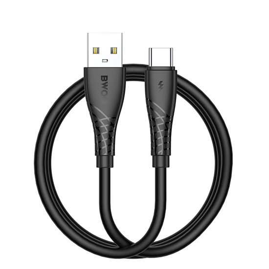 Picture of BWOO Cable USB - USB-C 1m 27W 3A Black BO-X318C