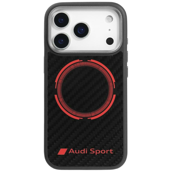 Изображение Case Audi RSQ Carbon Fiber Sport Red Circle MagSaf