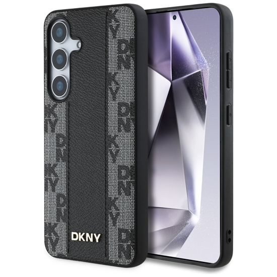 Picture of Etui DKNY Leather Checkered Pattern      MagSafe do Samsung Galaxy S25 czarny