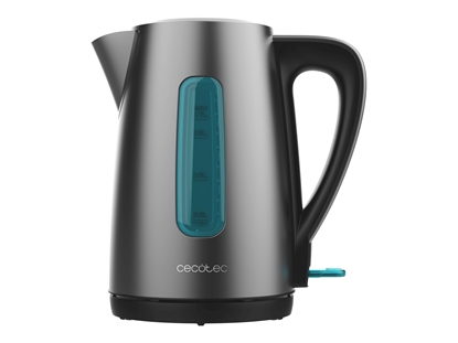 Attēls no Cecotec Kettle | Thermosense 210 Steel | Electric | 2200 W | 1.7 L | Stainless steel | 360° rotational base | Black/Stainless steel