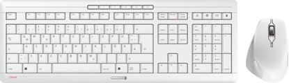 Attēls no Cherry JD-8550DE-0 tastatūra Pele iekļauta Mājas/Biroja RF Bezvadu QWERTZ Vācu Balts