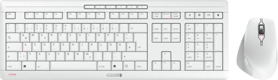 Picture of Cherry JD-8550DE-0 tastatūra Pele iekļauta Mājas/Biroja RF Bezvadu QWERTZ Vācu Balts