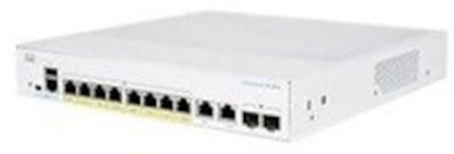 Picture of Cisco Cisco switch CBS350-8P-2G-UK, 8xGbE RJ45, 2xGbE RJ45/SFP, fanless, PoE+, 67W - REFRESH