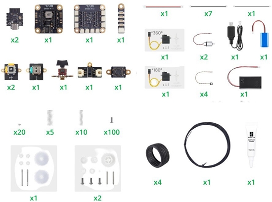Picture of CyberBrick Beginner Hardware Kit - ZK004 - zestaw do budowy i programowania zdalnie sterowanych modeli - Bambu Lab}