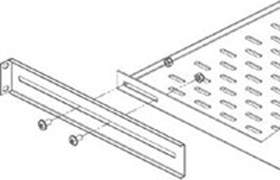 Изображение Conteg Winkelstützen für 19"-Fachboden fest, Länge 298 mm