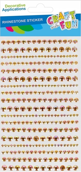 Picture of Craft with Fun OZDOBA DEK KRYSZT SPRZYL ZLOTO 18SZT CF 12/288