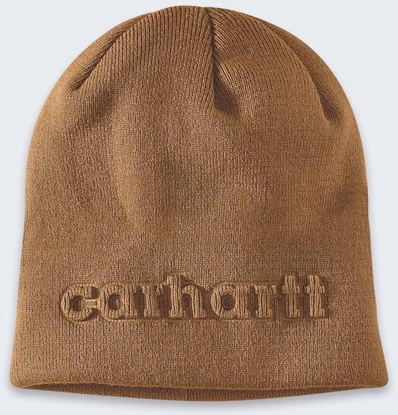 Attēls no Czapka Carhartt Knit Embossed Beanie BROWN