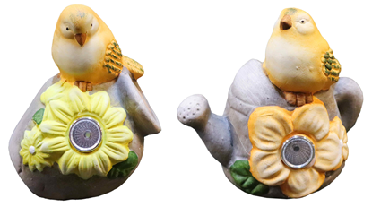 Picture of Dārza dekors ar putniņu, ar solāro gaismu, 2veidi