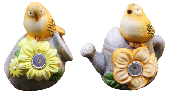 Picture of Dārza dekors ar putniņu, ar solāro gaismu, 2veidi